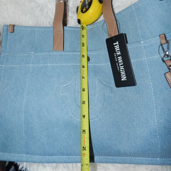 TRUE RELIGION STITCHED HORSESHOE LARGE TOTE BAG 🆕NWT/FAST SHIPPING😮‍💨⚡🚚 - Picture 14 of 16